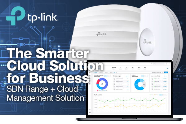TP-Link - The Smarter Cloud Solution for Businesses. SDN Range + Cloud management Solution - header image