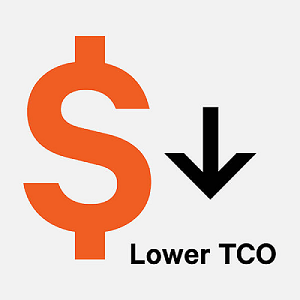 Lower Total Cost of Ownership logo