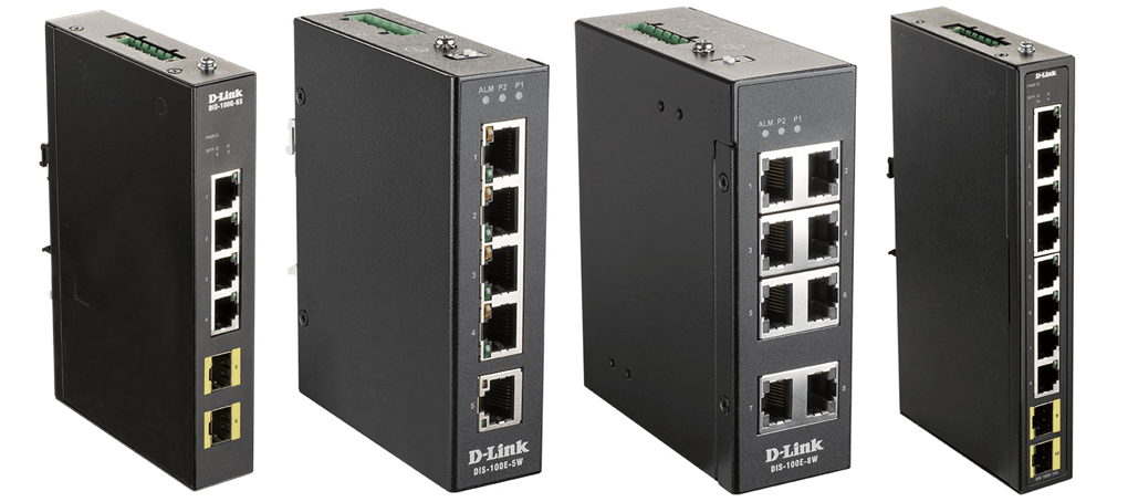 DIS-100 Series Industrial Unmanaged Switches