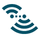 Roaming WiFi signal icon image