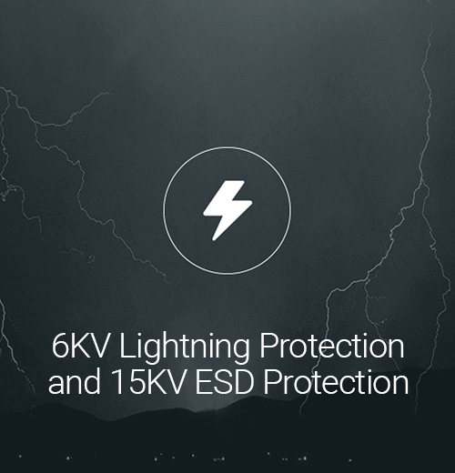 image 6KV Lightning Protection and 15KV ESD Protection