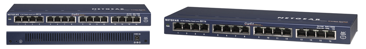 Netgear GS116 - 16 Port Unmanaged Gigabit Switch