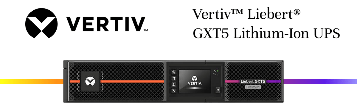 Vertiv GXT5 Lithium Ion UPS header image