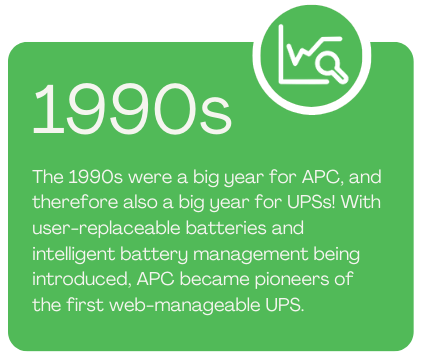 APC 1990s user-replaceable batteries, intelligent battery management and web manageable ups image