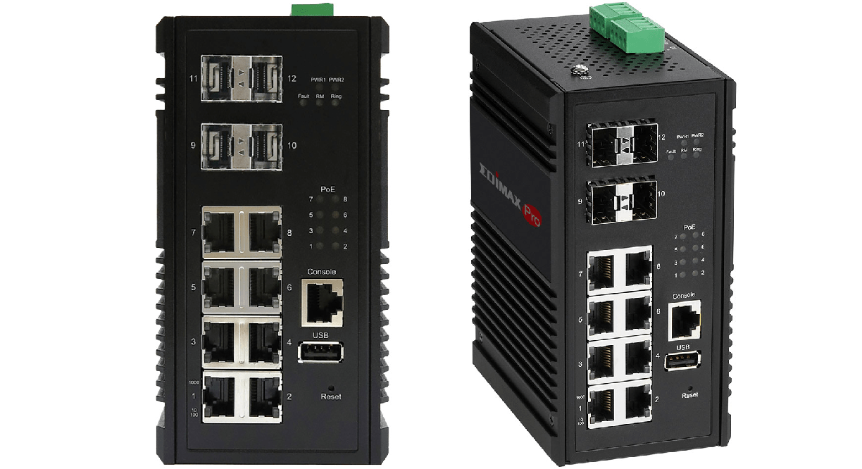 Edimax IGS-5408P Industrial 8-Port Gigabit PoE+ Web Managed Switch
