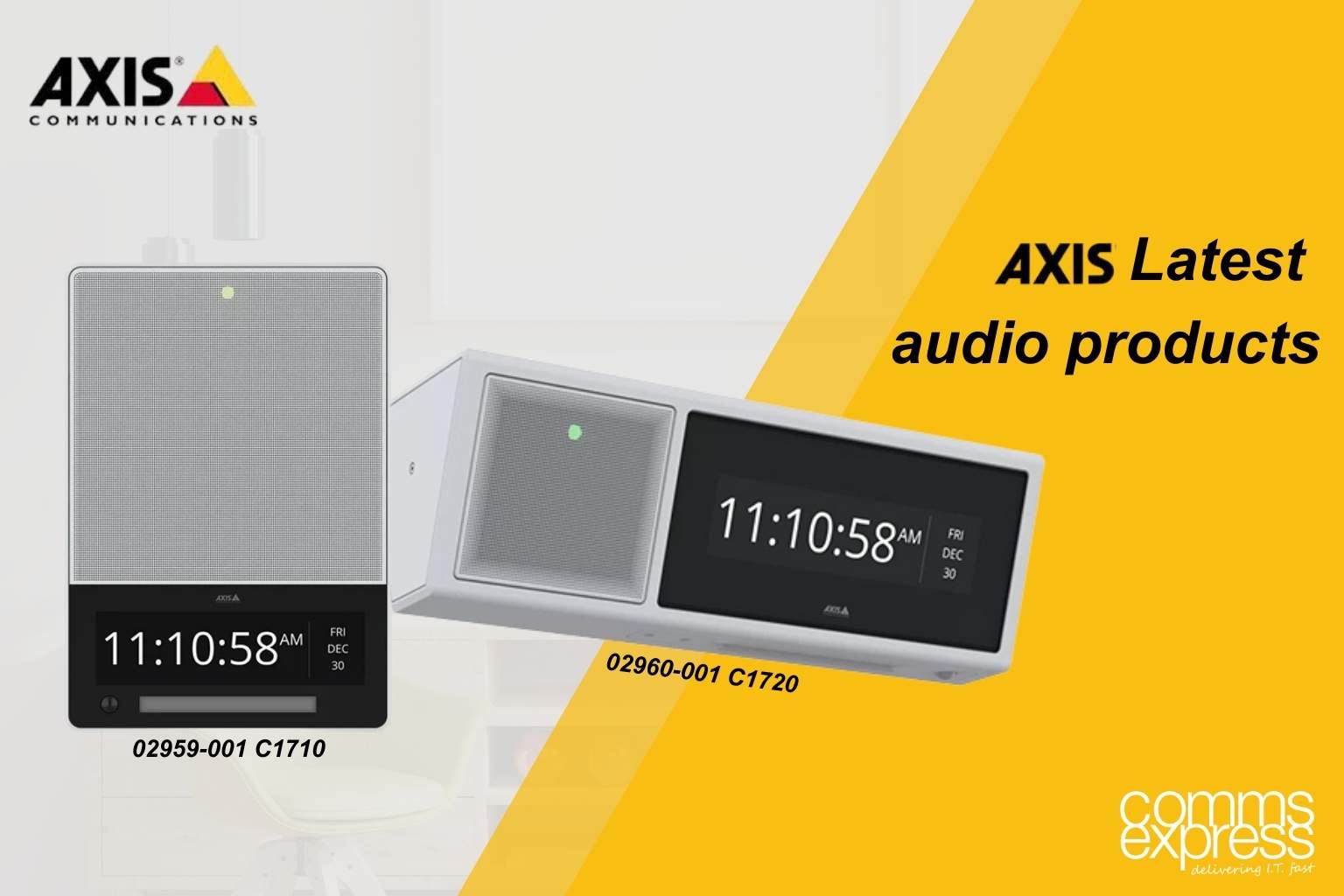 Axis new audio products Axis new audio products