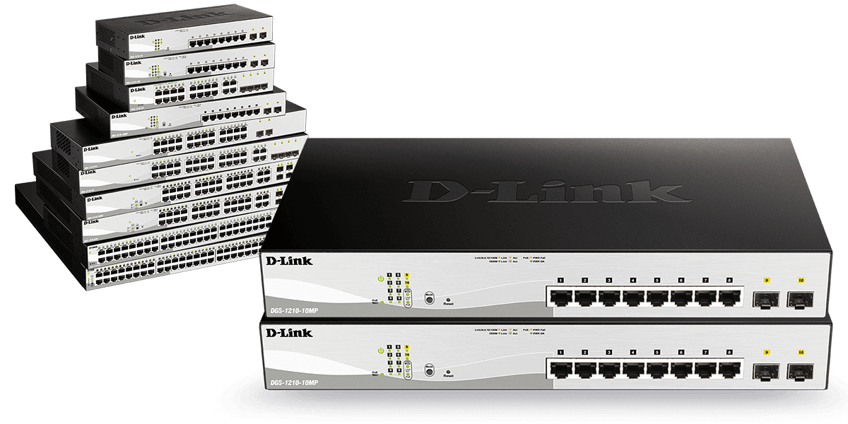D-Link DGS-1210 Series Gigabit Smart + Managed Switches